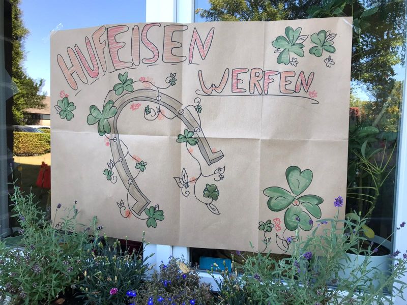 Hufeisenwerfen Plakat: Hufeisenwerfen