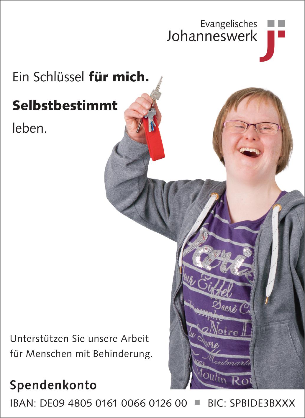 Anzeige Schlüsselprojekt Evangelisches Johanneswerk Anzeige Schlüsselprojekt Evangelisches Johanneswerk