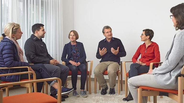 Gruppengespraeche als Therapie in der Rhein Klinik Bad Honnef, Johanneswerk