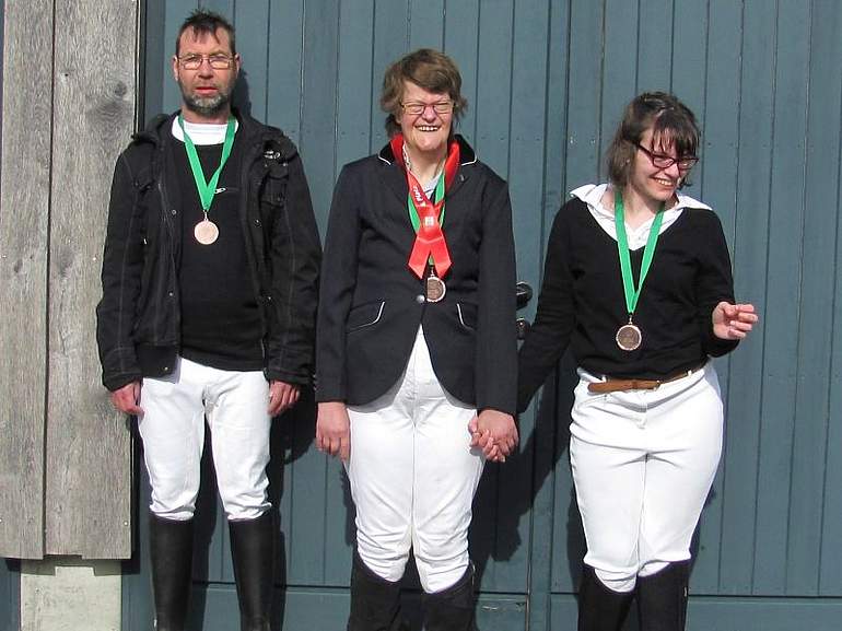 Thomas Niedereichholz (Bronze), Gertrudis Faßbender (Bronze u. 4. Platz), Chantal Stüer (Bronze), Rudolf Kemmerling (4. Platz)