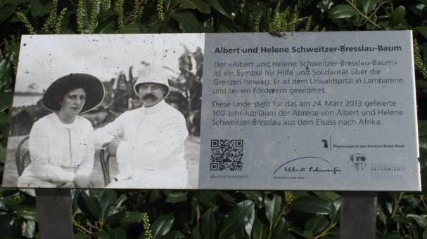 Gedenktafel für Albert und Helene Schweitzer