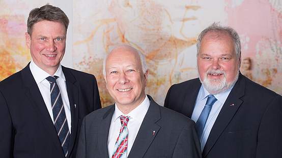 V.l. Burkhard Bensiek, Dr. Ingo Habenicht, Dr. Bodo de Vries 