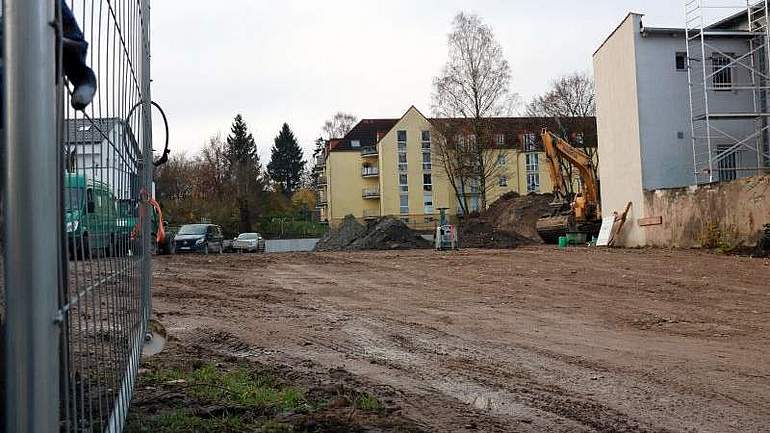 Die Baustelle an der Ernst-Rein-Straße