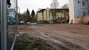 Baustelle an der Ernst-Rein-Straße in Bielefeld