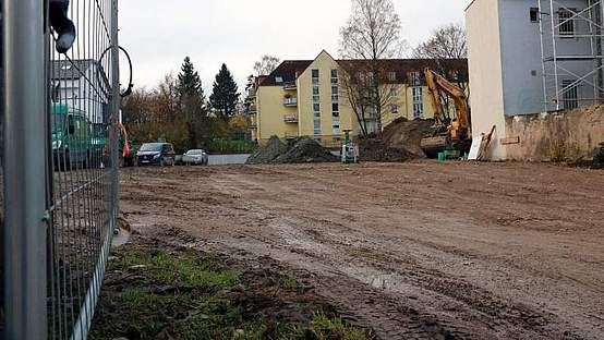 Baustelle an der Ernst-Rein-Straße in Bielefeld