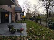 Terasse und Garten der Tagespflege am Käthe-Kollwitz-Haus