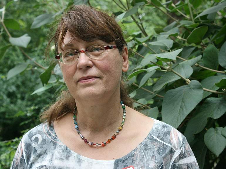 Beate Steurer, ehrenamtliche Wegbegleiterin im Amalie-Sieveking-Haus in Gelsenkirchen