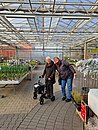 Ausflug ins Gartencenter Brockmeyer. Die Gäste erfreuten sich an den viele frischen Frühlingsblumen. 